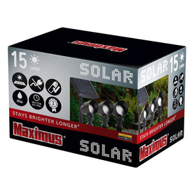 Maximus #3 LED Solar Spotleuchten aus Kunststoff mit Kunststofflinse